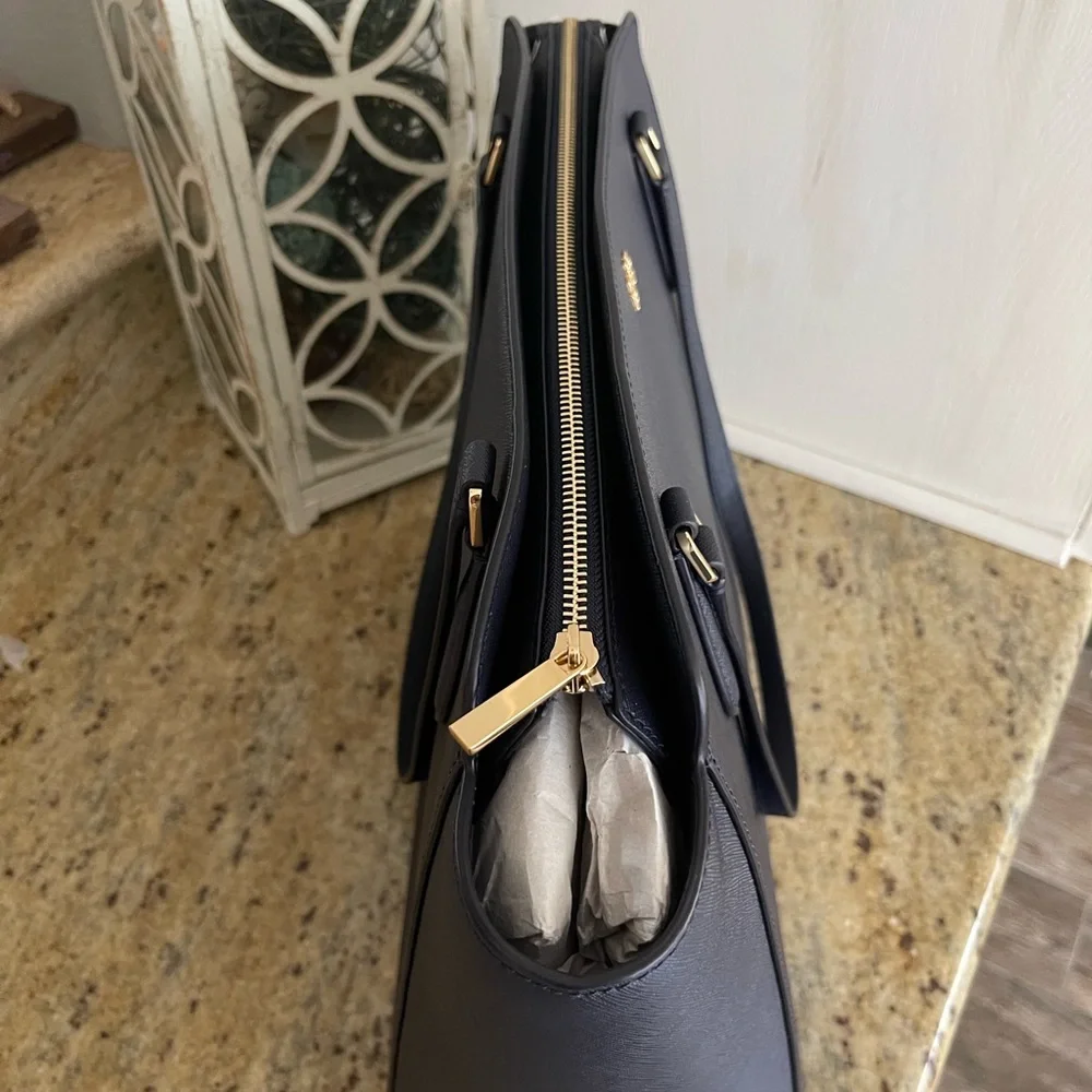 New💙 Tory Burch Emerson top zipper tote & matching wallet - Picture 11 of 12